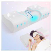 Hydomi Anti Falten Kissen 2-in-1 Memory Foam Nackenstütze Gr 1 St