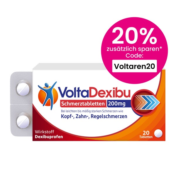Voltadexibu Schmerztabletten 200 Mg Filmtabletten 20 St