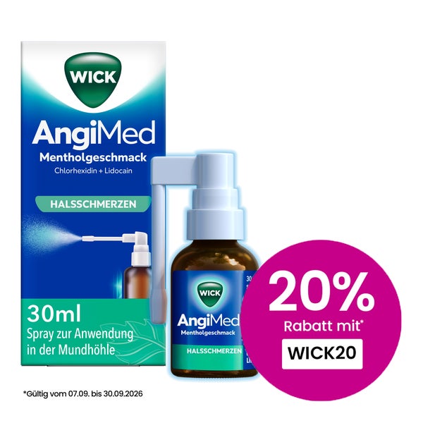 Wick Angimed Mentholgeschmack 2mg/ml+0,5mg/ml Spray 30 ml
