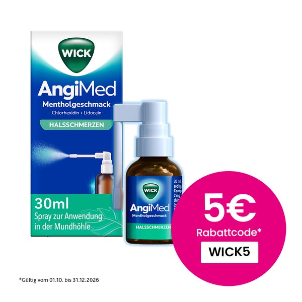 Wick Angimed Mentholgeschmack 2mg/ml+0,5mg/ml Spray 30 ml