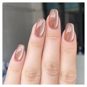 24er Set Cat-eye Press On Nägel Luxusweiche Gel Acryl Falsch 1 St