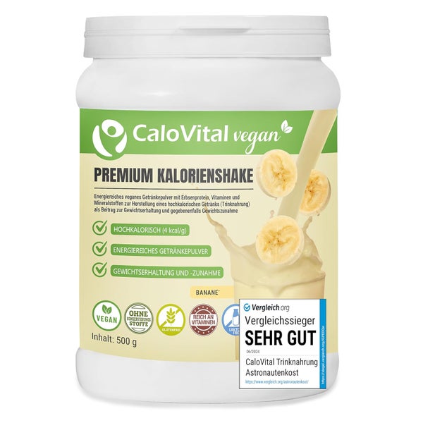 CaloVital VEGAN Shake Banane Gewichtszunahme 500g 500 g