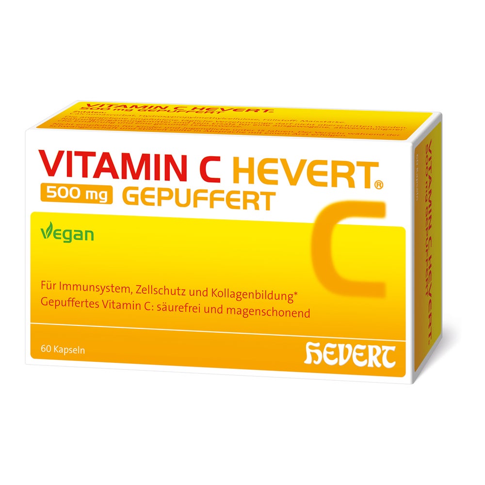 Vitamin C Hevert 500 mg gepuffert Kapsel
