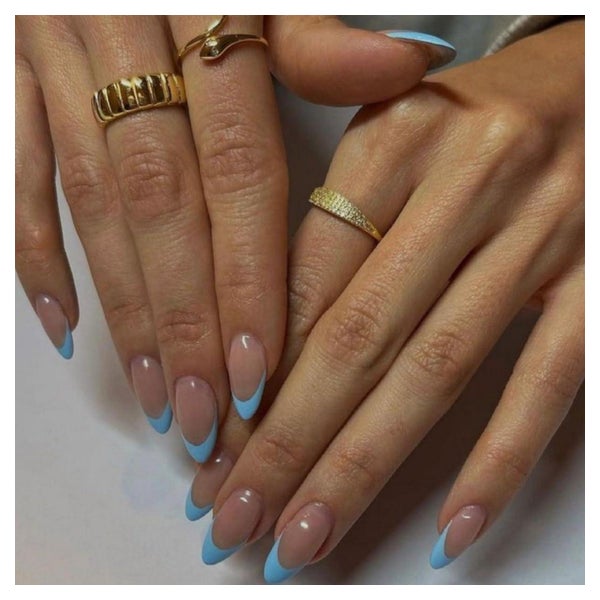Künstliche Nägel Press On Soft Gel French Tip 30Stück Kurz M 1 St