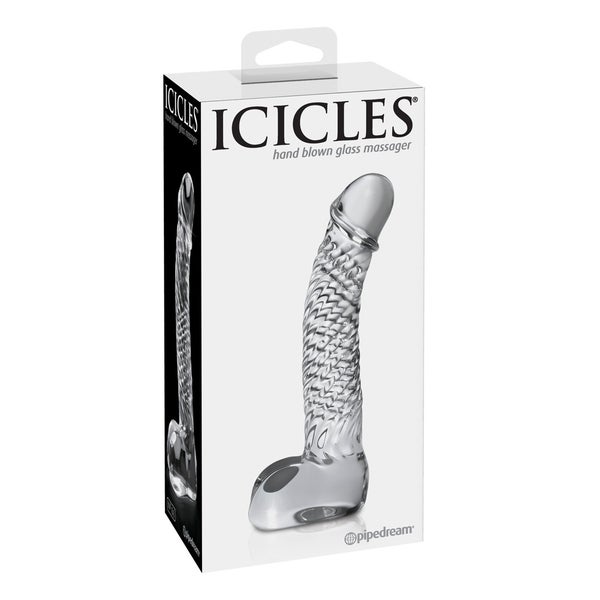 Icicles - Handgefertigter Glasdildo "Icicles No. 61"