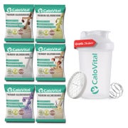CaloVital Probierpaket Café & Nuss 6er Pack + Shaker 300 g