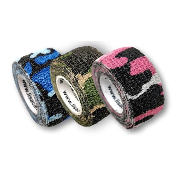 LisaCare selbstklebendes Pflaster - 2,5cm x 4,5m - Camo-Mix 3 St