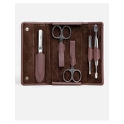 G&F Timor® 5-tlg Manikürset Leder Mauve Safirfeile 33099 1 St