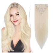 Haarverlängerung Clip In Remy Echthaar 8 45 cm - 70 g 70#Blo 1 St