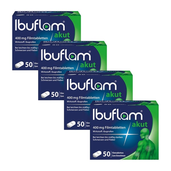 Ibuflam akut 400 mg Viererpack 4X50 St