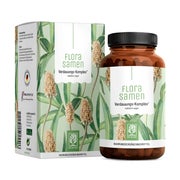 Verdauungs Komplex mit Flohsamenschalen mit Süßholz und Calcium - FLORASAMEN - 120 vegane Kapseln - NATURTREU® 120 St