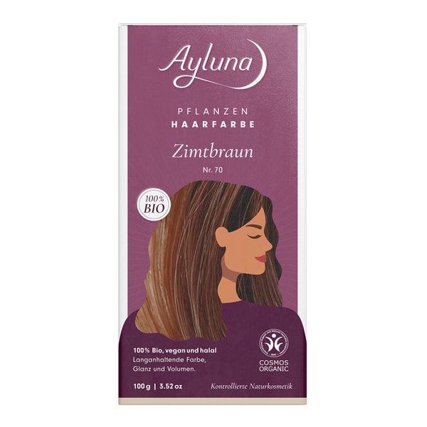 Ayluna Pflanzenhaarfarbe Zimtbraun Nr. 70 Bio 100 g