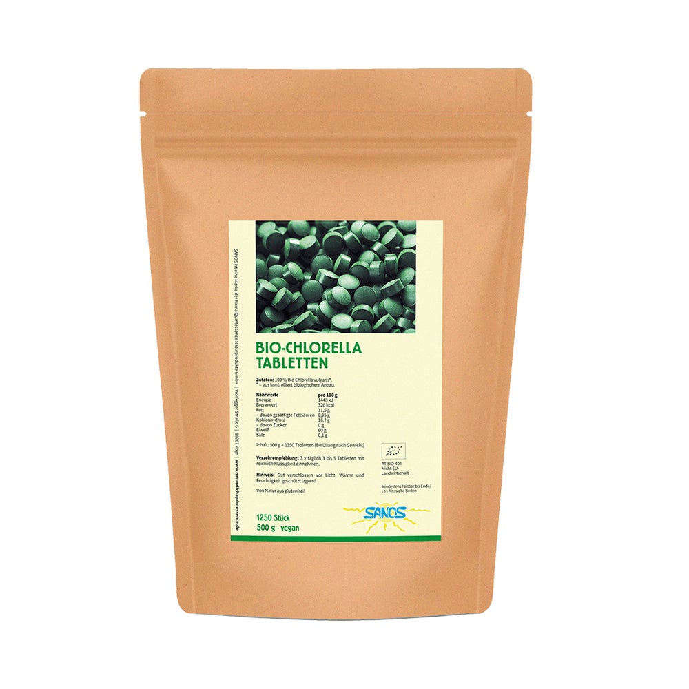 Sanos Bio-Chlorella in Bioqualit. - gluten- und laktosefrei