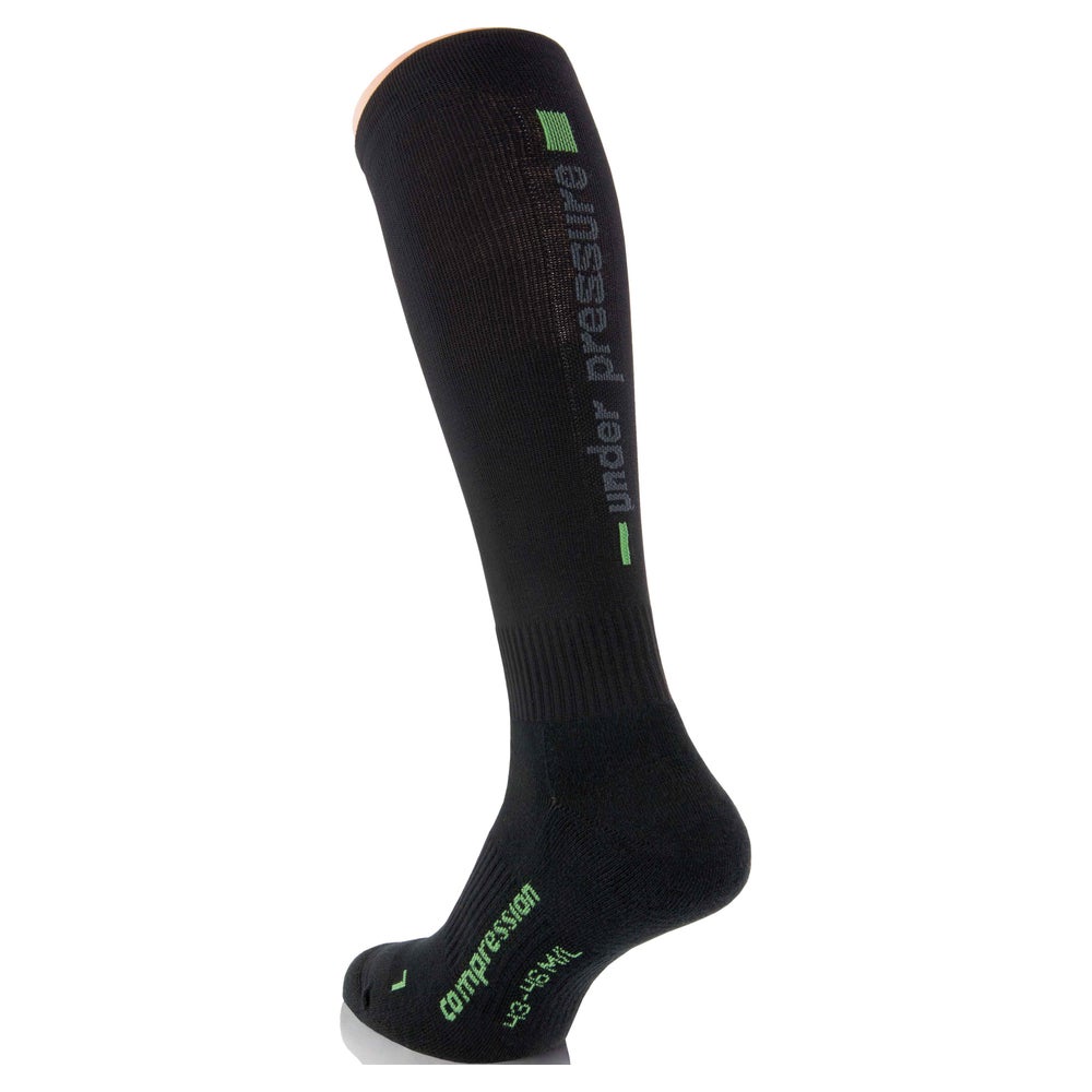 UNDER PRESSURE Allround | Sport-Kompressionsstrumpf (1 Paar) 43-46 (Wade: 42-48cm) / schwarz 1 St