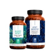 Produktabbildung: Gut-Gerüstet-Paket: Omega 3 Algenöl & Magnesium in einem veganen Bundle - ALGENKRAFT & KRAFTRESERVE - NATURTREU® g