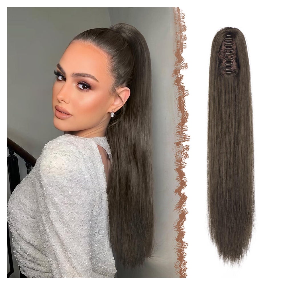 Haarteil Pferdeschwanz Zopf Extensions Klammer Damen 8/9# Br 1 St