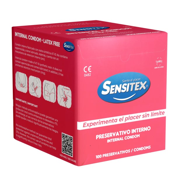 «Internal Condom» – 100 Kondome für Frauen, latexfrei (100 Kondome) 100 St