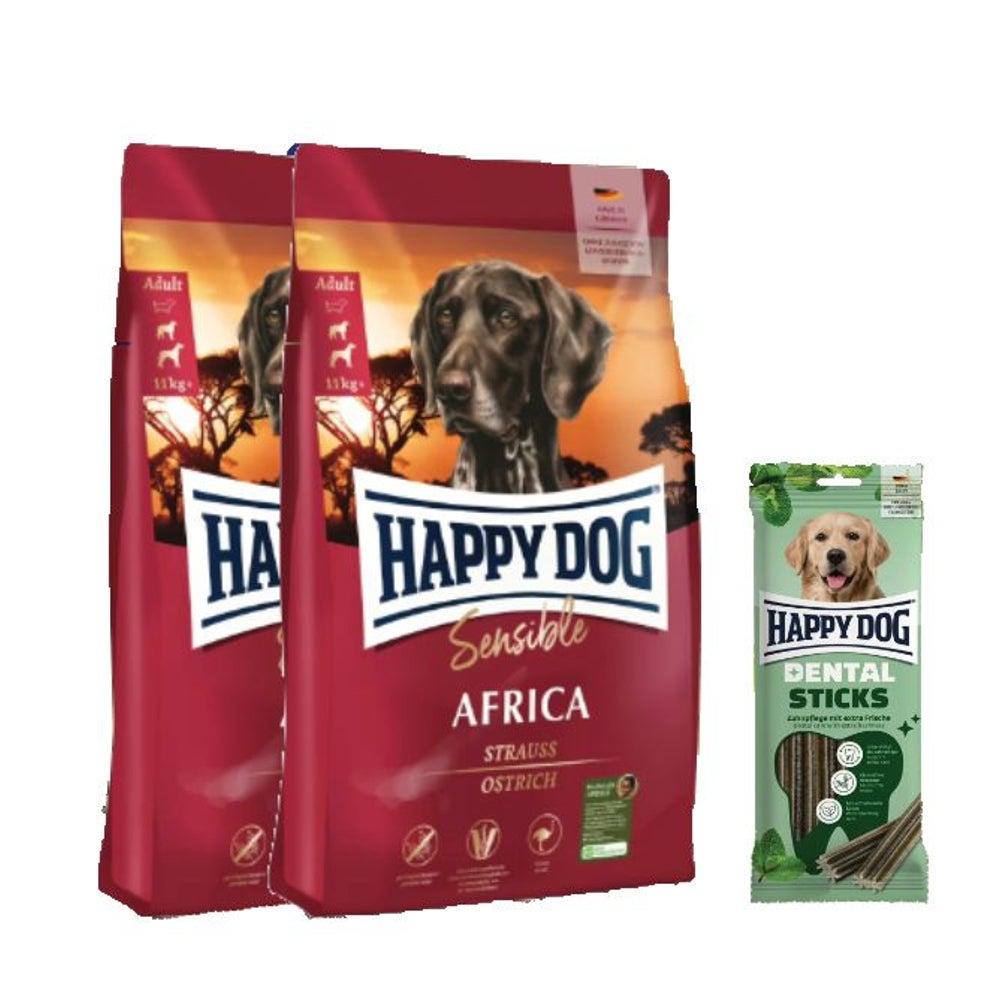Sensible Africa Doppelpack + Dental Snacks Dental Sticks 25,1 kg