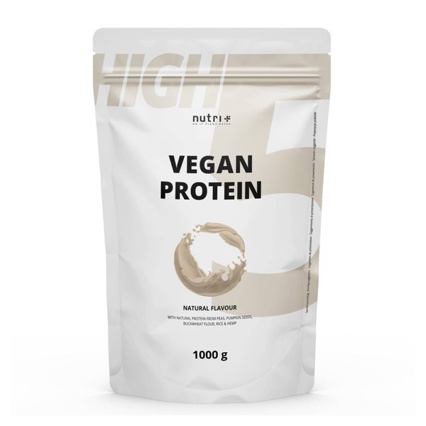 nutri+ High 5 Vegan Protein Pulver - Natural 1000 g