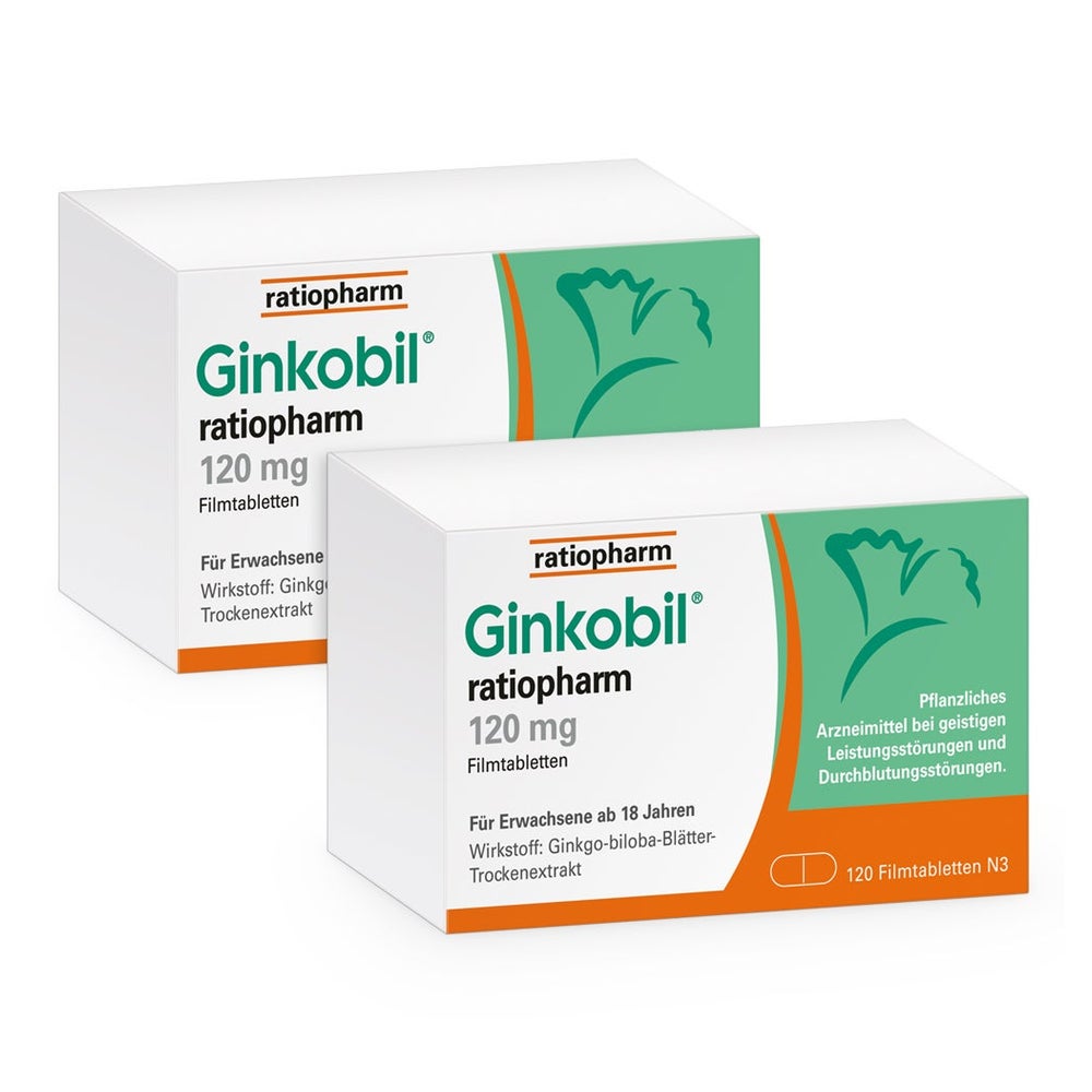 Ginkobil® ratiopharm 120 mg Doppelpack 2X120 St