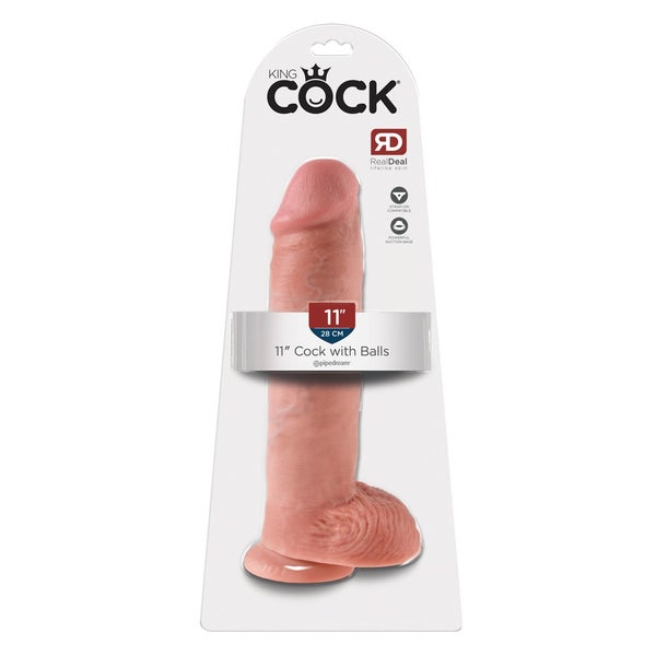 King Cock - KC 11 Cock with Balls Brown