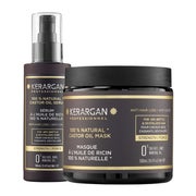 Kerargan - Duo Anti-Haarausfall Maske und Serum Rizinusöl 600 ml