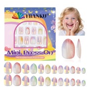 Falsche Nägel Kinder 24 Stück Presse Kits Mädchen Bunt 1 St