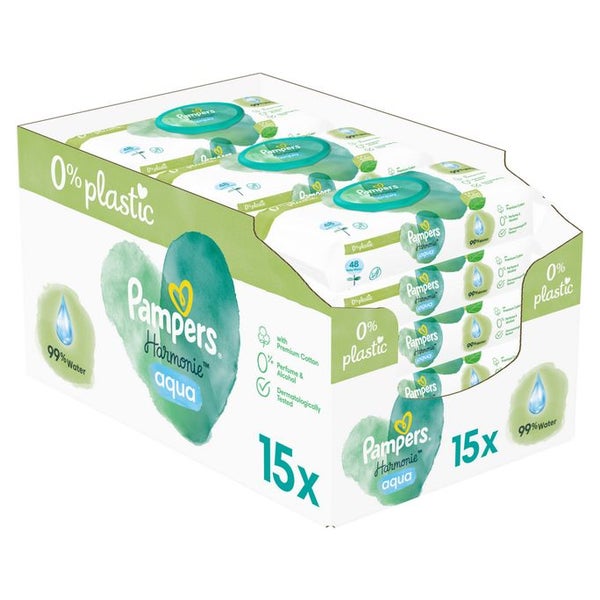 Pampers Harmonie Aqua Baby Feuchttücher Box 1 St