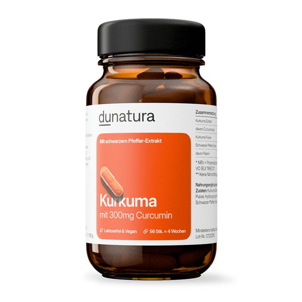 Kurkuma (315mg) mit schwarzem Pfeffer | 56 Kapseln 56 St