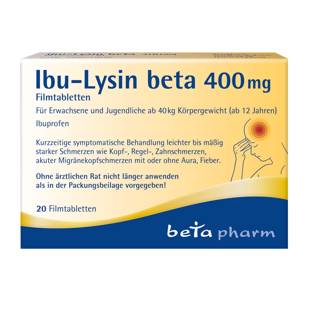Ibu-lysin Beta 400 Mg Filmtabletten 20 St