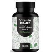 Vitamin D3 K2 5000 IE - 180 Tabletten - Bloom Naturals 180 St