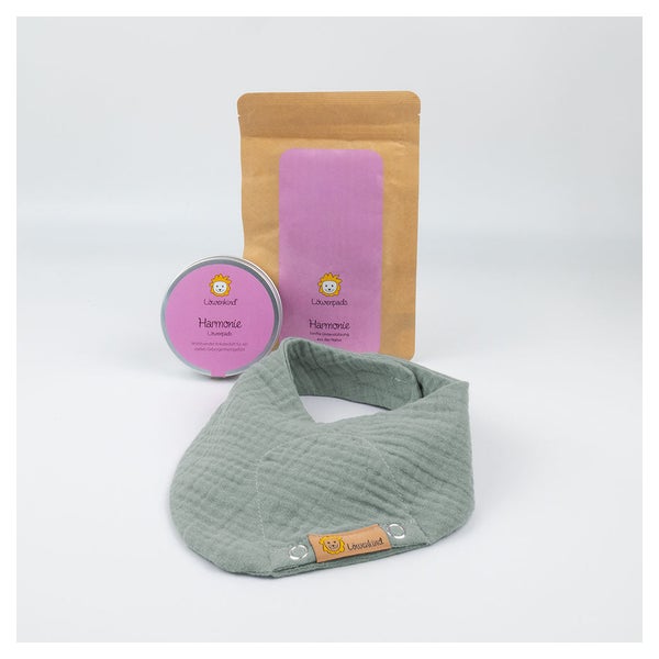 Harmonie-Set "Pistazie" | Kräuterpads & Halstuch 15 St