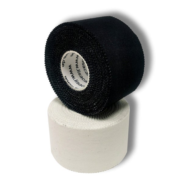 LisaCare Sport Tape - Schwarz & Weiß - 3,8cm x 10m 2 St