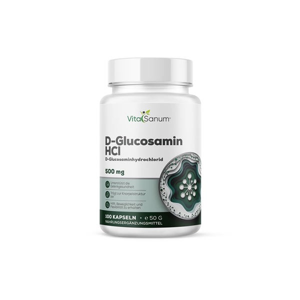 VitaSanum®- D-Glucosamin 1000 mg 100 Kapseln  St
