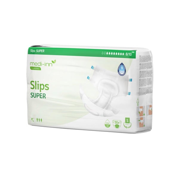 Medi-Inn Inkontinenz-Slips SUPER, 8 Tropfen, Unisex-Passform, weiß, Gr. S 30 St