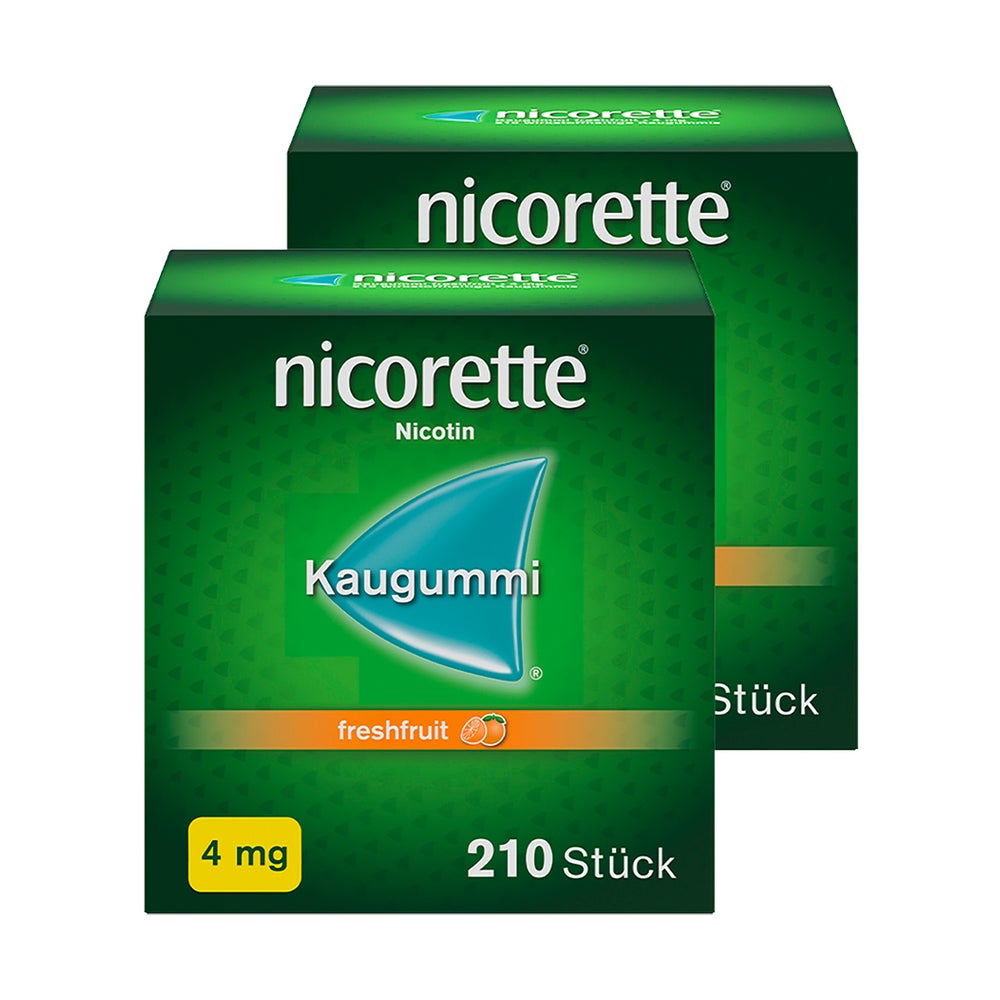 NICORETTE 4 mg freshfruit Kaugummi 2X210 St