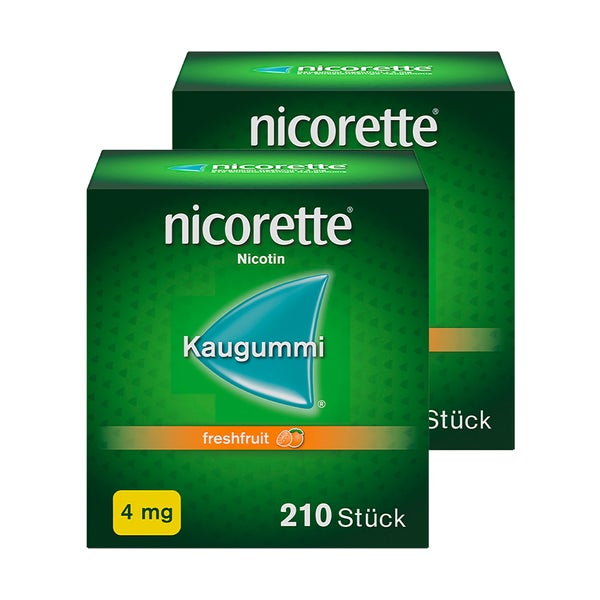 NICORETTE 4 mg freshfruit Kaugummi 2X210 St