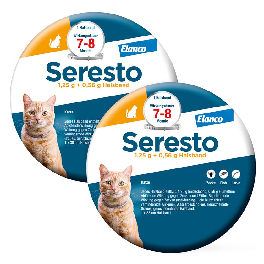 Seresto Halsband fr Katzen 2X1 St online kaufen | DocMorris