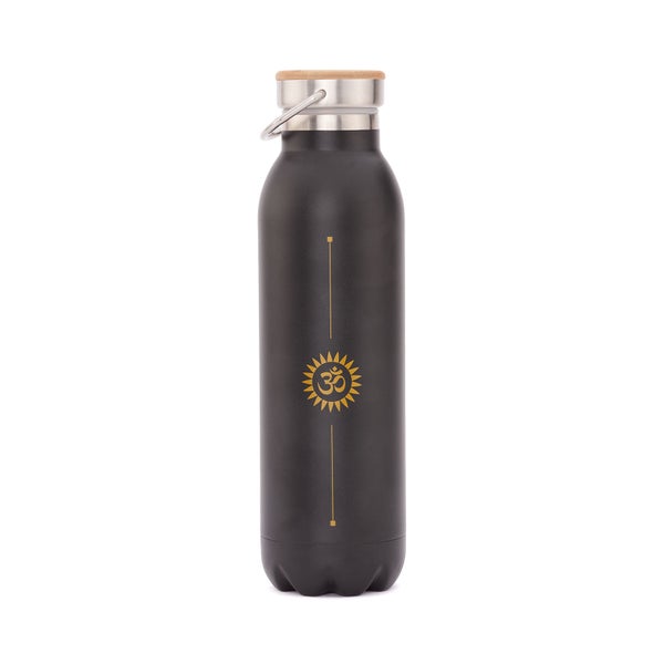 bodhi Isolier-Trinkflasche 600 ml, Edelstahl OM, matt-schwarz 1 St