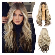 Perücke Lacefront Synthetisch 13x3 24inch Körperwelle Ombre 1 St