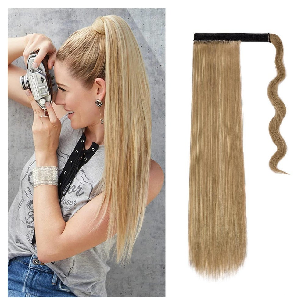 Pferdeschwanz Extensions Haarteil 55 cm Sandy Blonde Gebleic 1 St