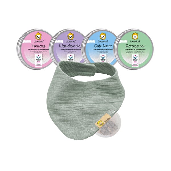 Startklar-Set "Pistazie" | Kräuterpads für Babys und Kinder 4x 5 St