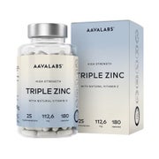 Aavalabs Dreifach Zink 25 mg mit Picolinat & Bisglycinat 180 St