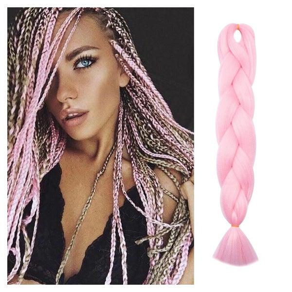 Braids Extensions Kunsthaar Einflechten 60 cm (1er Pack) Hel 1 St