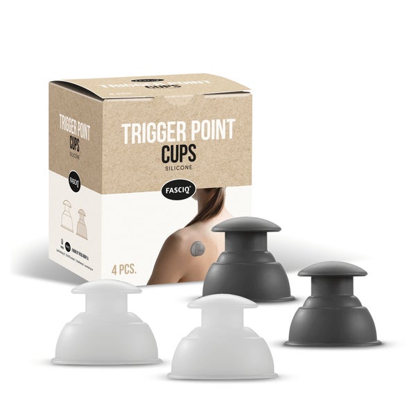 FASCIQ® EasyPush, Triggerpoint Schröpfkopf Set, lokal cuppen 4 St