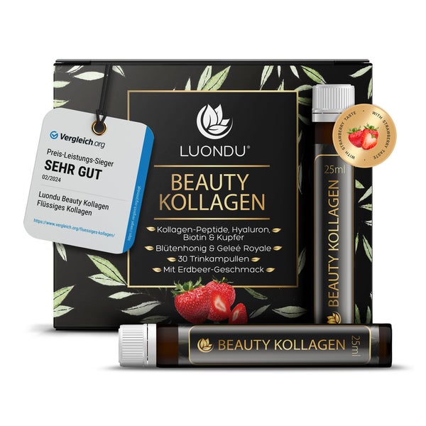 Kollagen Trinkampullen mit Hyaluronsäure - Luondu 30 St