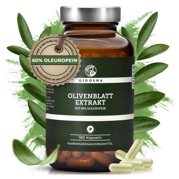 QIDOSHA Olivenblatt-Extrakt mit 60% Oleuropein 180 St