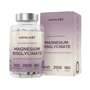 Produktabbildung: Aavalabs Magnesium Bisglycinat, ungepuffert & chelatiert 180 St