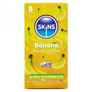 «Banana» Kondome mit Bananenaroma - ohne Latexgeruch (12 Kondome) 8 St