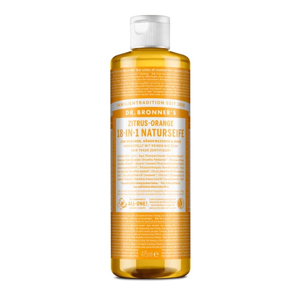 Dr. Bronner's Citrus-Orange 18-in-1 Naturseife Liquid Soap 475 ml